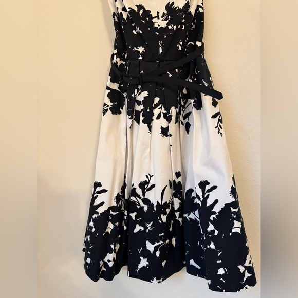 NWOT White House Black Market Black & White Fit and Flare Dress - Picture 3 of 9